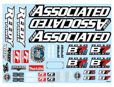 Team Associated Decal Sheet 92465 (ONLINE ORDER ONLY)