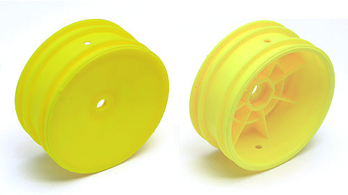 Team Associated 2WD Front Sheels 2.2in 12mm Hex Yellow for RB10 B5M B6 B6D B6.1 B6.1D (ONLINE ORDER ONLY)