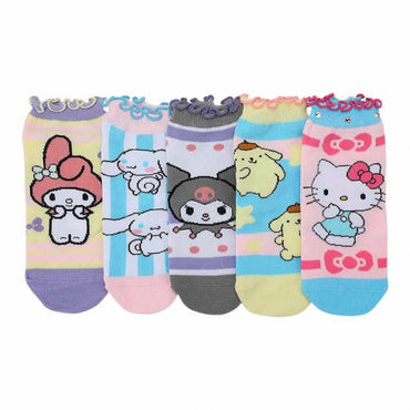 Hello Kitty & Friends 5 Pair Ankle Socks (ONLINE ORDER ONLY)