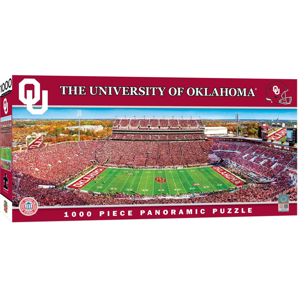 Oklahoma Sooners - 1000 Piece Panoramic Jigsaw Puzzle - Center View (ONLINE ORDER ONLY)