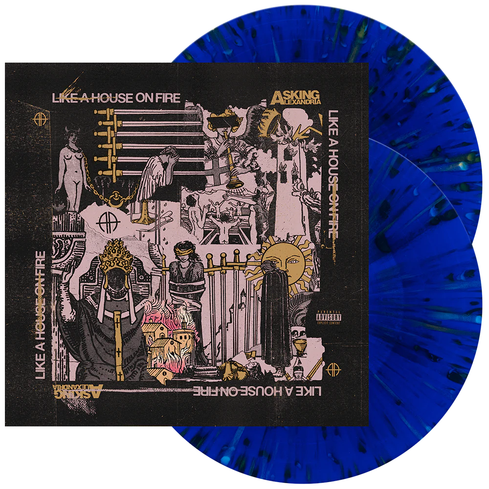 Asking Alexandria - Like A House On Fire (Indie Exclusive, Clear Vinyl, Royal Blue, Pink, Gold) (2 Lp's) [Vinyl]