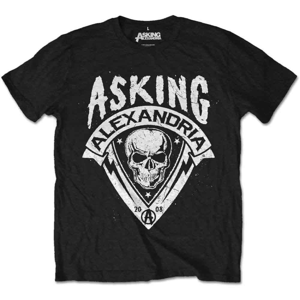 Asking Alexandria - Skull Shield [T-Shirt] (ONLINE ORDER ONLY)