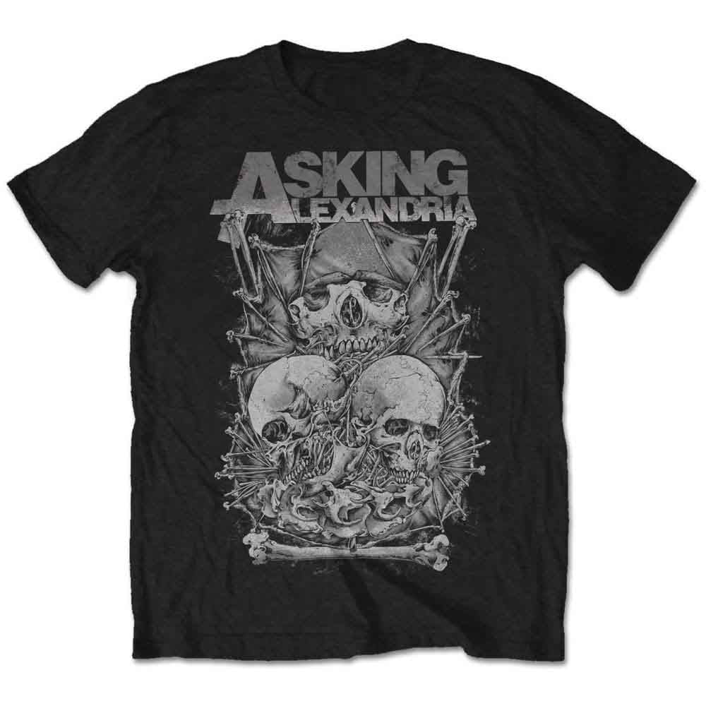 Asking Alexandria - Skull Stack [T-Shirt] (ONLINE ORDER ONLY)