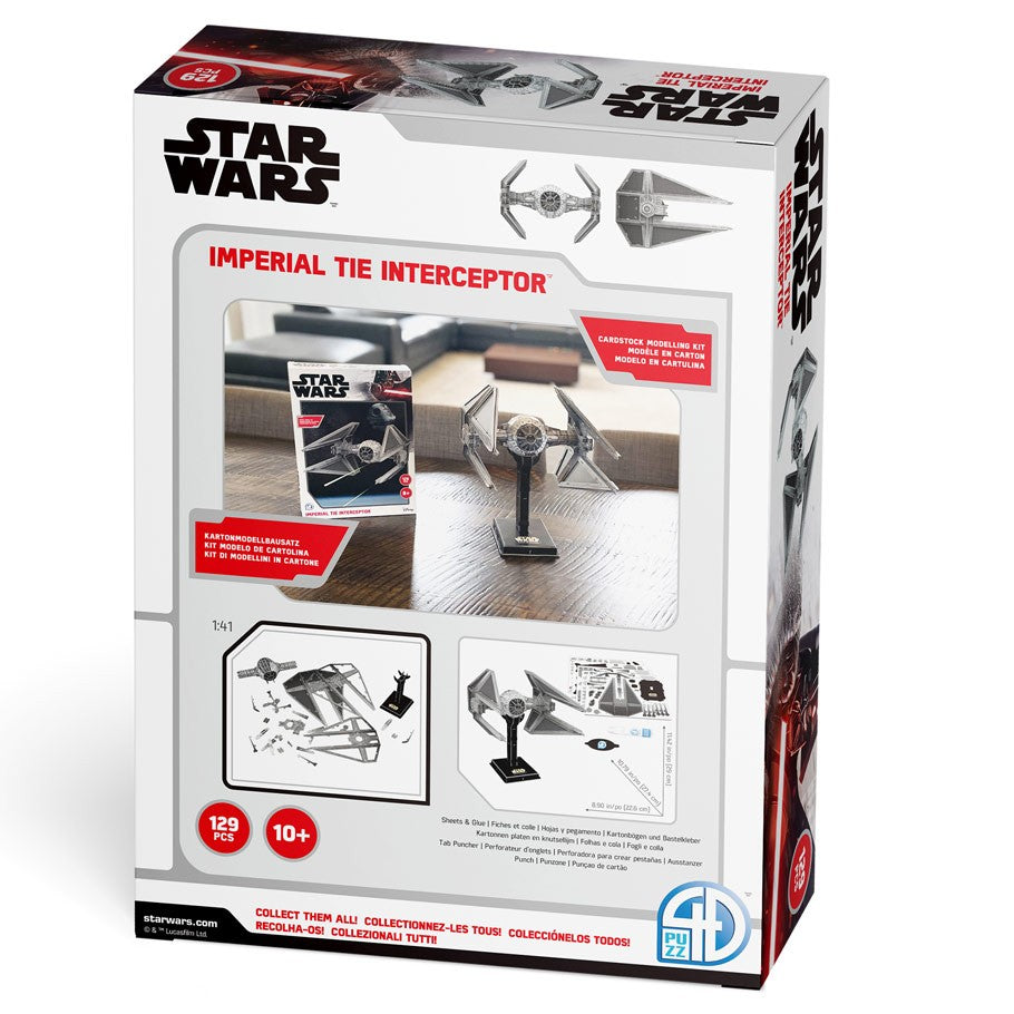 4D Model Kit: Star Wars - Imperial TIE Interceptor (ONLINE ORDER ONLY)