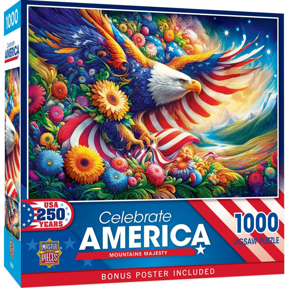 Celebrate America - Mountains Majesty 1000 Piece Jigsaw Puzzle (ONLINE ORDER ONLY)