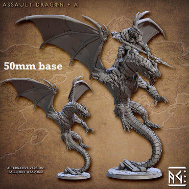 Assault Dragon: Sculpt A (Wild or Mounted Dragonrider Cavalry Unit) (Online Order Only)
