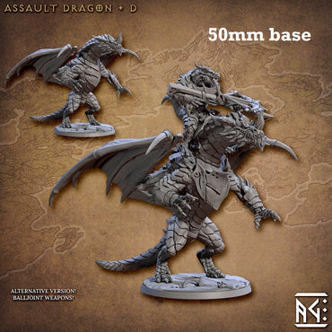 Assault Dragon: Sculpt D (Wild or Mounted Dragonrider Cavalry Unit) (Online Only)