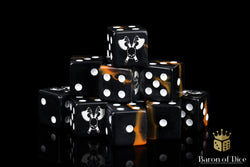 Skull Grinders Dice - Black Lava (ONLINE ORDER ONLY)