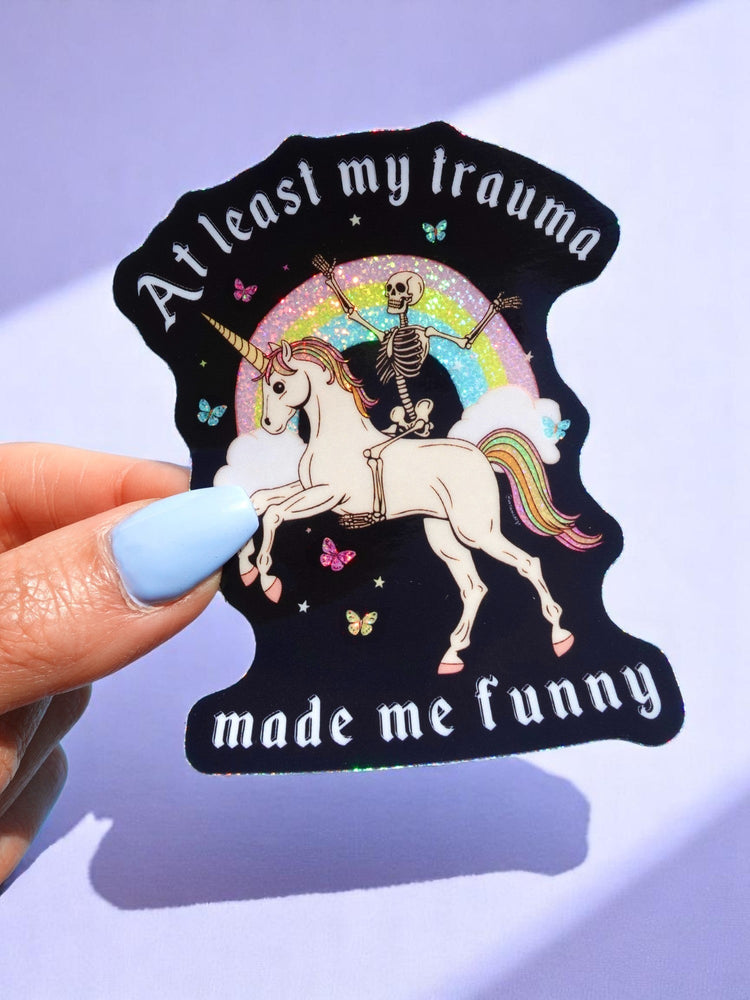 Funny Mental Health Sticker Pack –  Holographic Waterproof Vinyl Decals – Discounted Bundle of Anxiety, Therapy & Trauma Humor (ONLINE ORDER ONLY)
