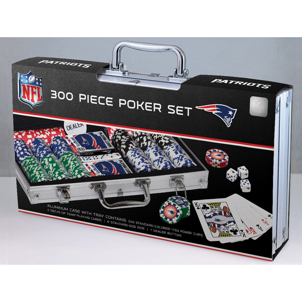 New England Patriots 300 Piece Poker Set (ONLINE ORDER ONLY)