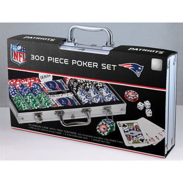 New England Patriots 300 Piece Poker Set (ONLINE ORDER ONLY)