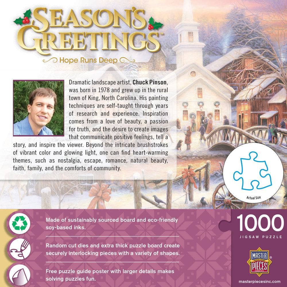 Season's Greetings - Hope Runs Deep 1000 Piece Jigsaw Puzzle (ONLINE ORDER ONLY)
