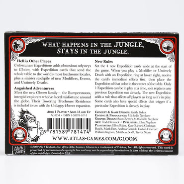 Gloom (2nd Edition): Unfortunate Expeditions (ONLINE ORDER ONLY)