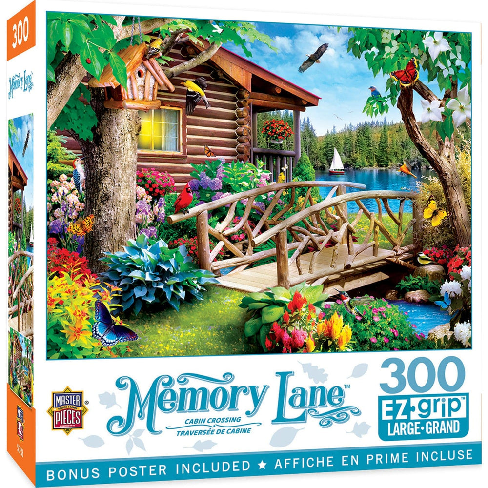 Memory Lane - Cabin Crossing 300 Piece EZ Grip Jigsaw Puzzle (ONLINE ORDER ONLY)