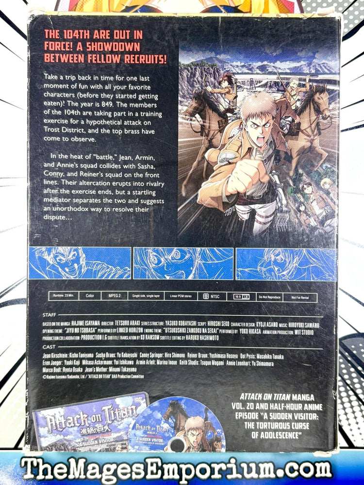 Attack on Titan Special Edition Vol 20 with Box and Sealed DVD (Online Order Only)