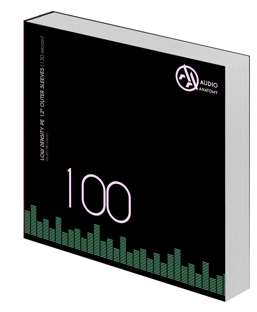 Audio Anatomy - 100X 12" PE LOW DENSITY OUTER SLEEVES (130 MICRON) [Sleeves] (ONLINE ORDER ONLY)