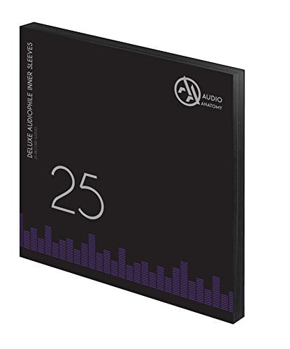 25X 12" DELUXE AUDIOPHILE ANTISTATIC INNER SLEEVES BLACK [Innersleeves]
