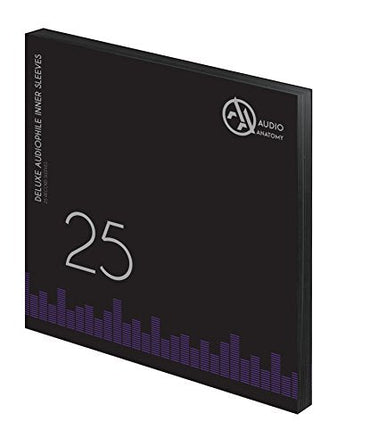 25X 12" DELUXE AUDIOPHILE ANTISTATIC INNER SLEEVES BLACK [Innersleeves]