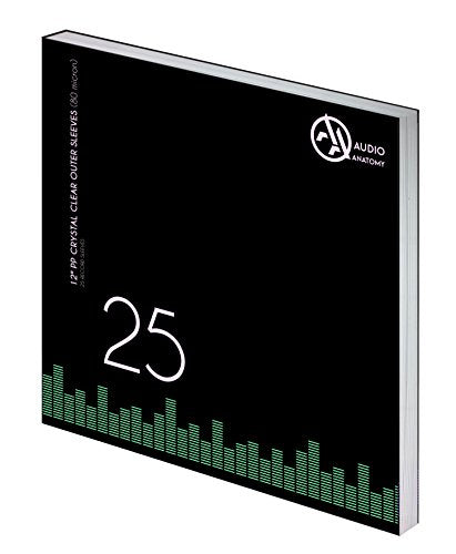 Audio Anatomy - 25X 12" PP CRYSTAL CLEAR OUTER SLEEVES (80 MICRON) [Sleeves] (ONLINE ORDER ONLY)