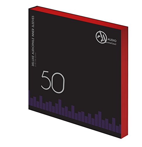 Audio Anatomy - 50X 12" DELUXE AUDIOPHILE ANTISTATIC INNER SLEEVES RED [Innersleeves] (ONLINE ORDER ONLY)