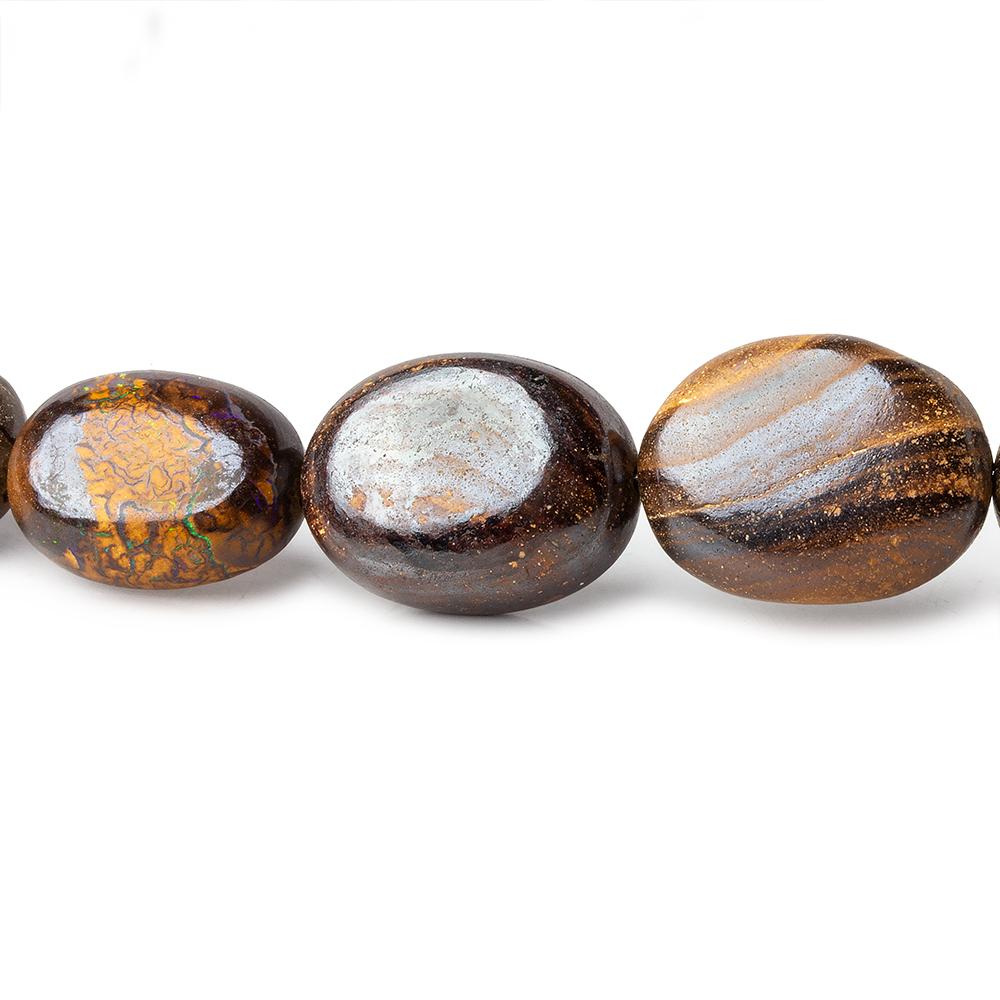 Australian Boulder Opal plain nuggets 18 inch 35 beads 9x7x5-17x14x7mm A (ONLINE ORDER ONLY)