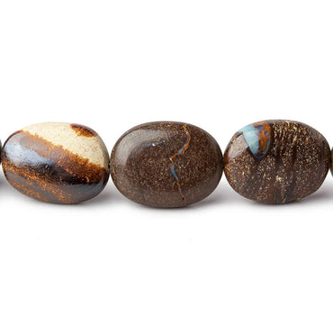 Australian Boulder Opal plain nuggets 18 inch 40 beads 8x6x4-17x13x7mm A (ONLINE ORDER ONLY)