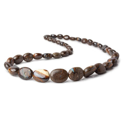 Australian Boulder Opal plain nuggets 18 inch 40 beads 8x6x4-17x13x7mm A (ONLINE ORDER ONLY)