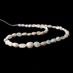 Australian Boulder Opal plain nuggets 18 inch 48 beads 6x5x3-13x10x7mm (ONLINE ORDER ONLY)