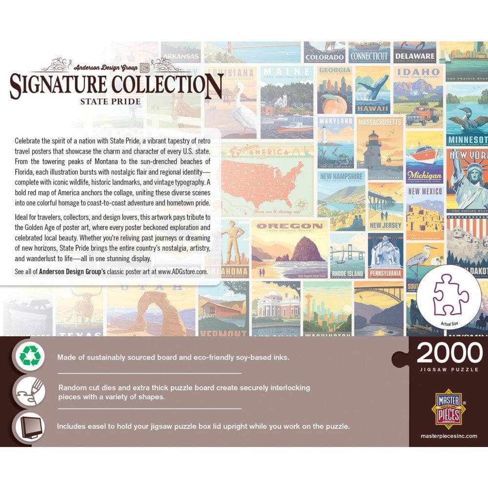 Signature Collection - State Pride 2000 Piece Jigsaw Puzzle (ONLINE ORDER ONLY)