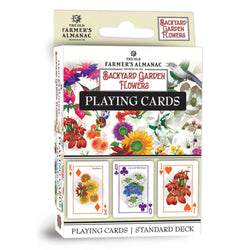 Farmer's Almanac - Backyard Garden Flowers Playing Cards - 54 Card Deck (ONLINE ORDER ONLY)