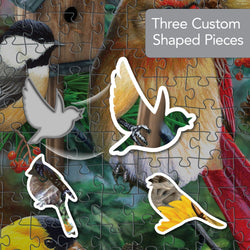 Shapes - Cardinals 1000 Piece Shaped Jigsaw Puzzle
