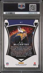 Graded 2024 Panini Certified JJ McCarthy #1 Certified Rookies Rookie RC Football Card PSA 10 Gem Mint (ONLINE ORDER ONLY)