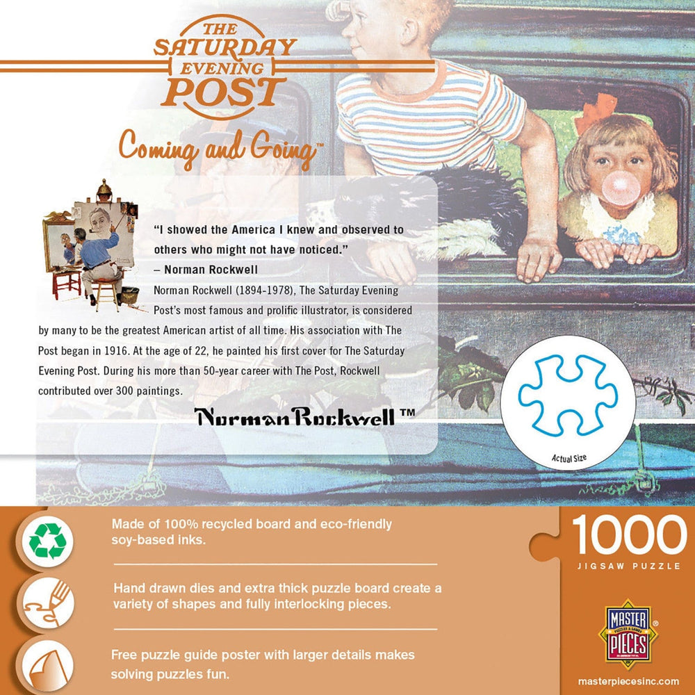 Saturday Evening Post - Coming and Going 1000 Piece Jigsaw Puzzle (ONLINE ORDER ONLY)