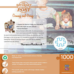 Saturday Evening Post - Coming and Going 1000 Piece Jigsaw Puzzle (ONLINE ORDER ONLY)