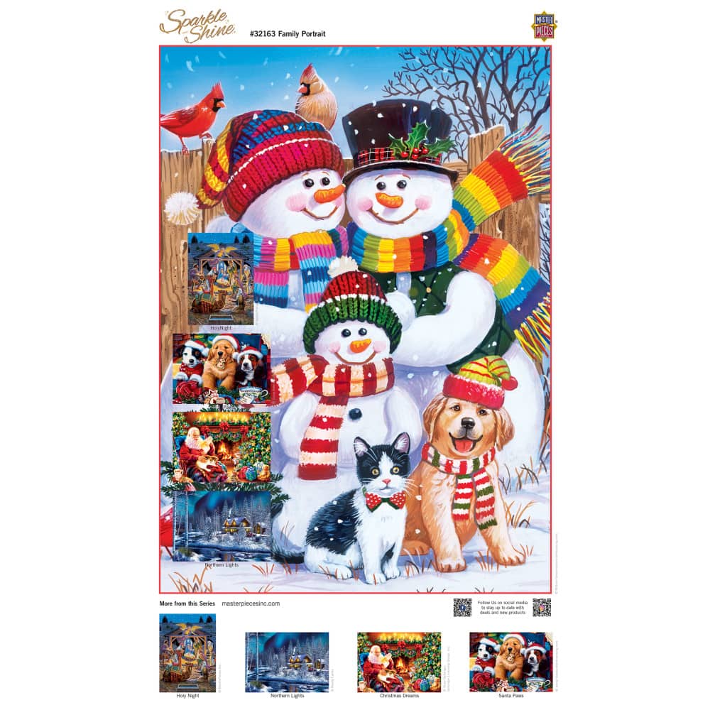 Sparkle & Shine - Family Portrait 500 Piece Glitter Jigsaw Puzzle
