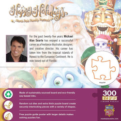 Happy Holidays - North Pole Family Portrait 300 Piece EZ Grip Jigsaw Puzzle (ONLINE ORDER ONLY)