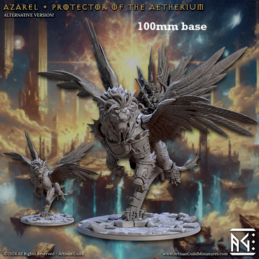 Azarel, Protector of the Aetherium (Lion Archon with or without Angel Rider) (Online Only)