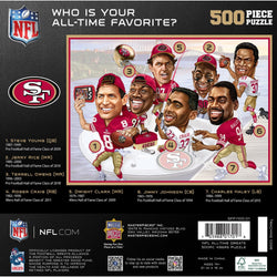 San Francisco 49ers - All Time Greats 500 Piece Jigsaw Puzzle (ONLINE ORDER ONLY)