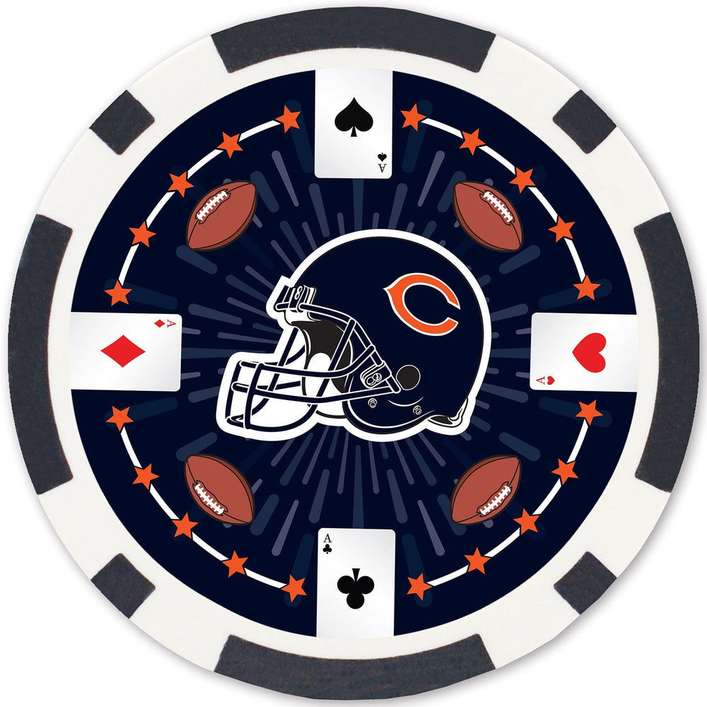 Chicago Bears 100 Piece Poker Chips (ONLINE ORDER ONLY)
