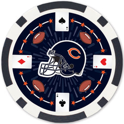 Chicago Bears 100 Piece Poker Chips (ONLINE ORDER ONLY)