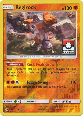 Regirock (53/111) (League Promo) [Sun & Moon: Crimson Invasion] (Online Only)