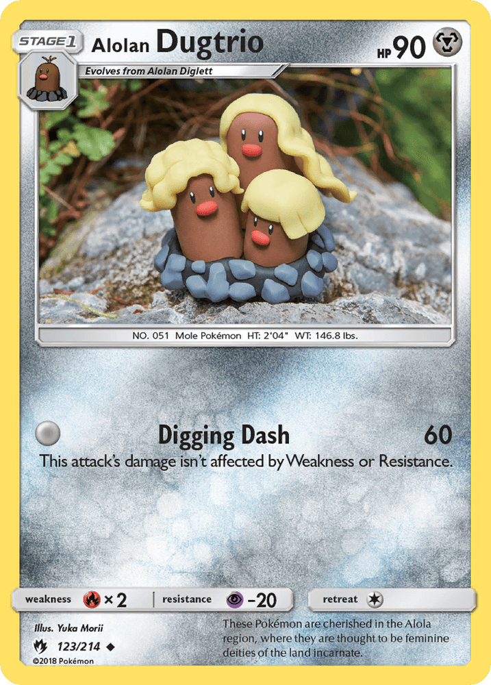 Alolan Dugtrio (123/214) [Sun & Moon: Lost Thunder] (Online Only)