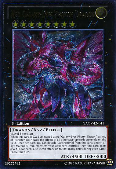 Neo Galaxy-Eyes Photon Dragon [GAOV-EN041] Ultimate Rare (ONLINE ORDER ONLY)