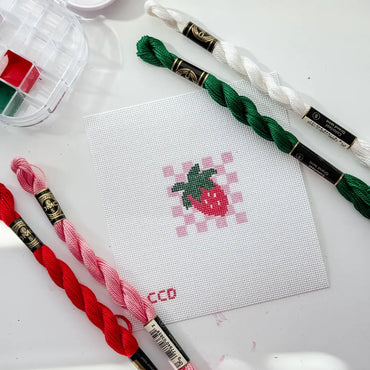 Cotswold Co Designs - Strawberry Needlepoint Canvas, Summer Needlepoint Canvas (ONLINE ORDER ONLY)