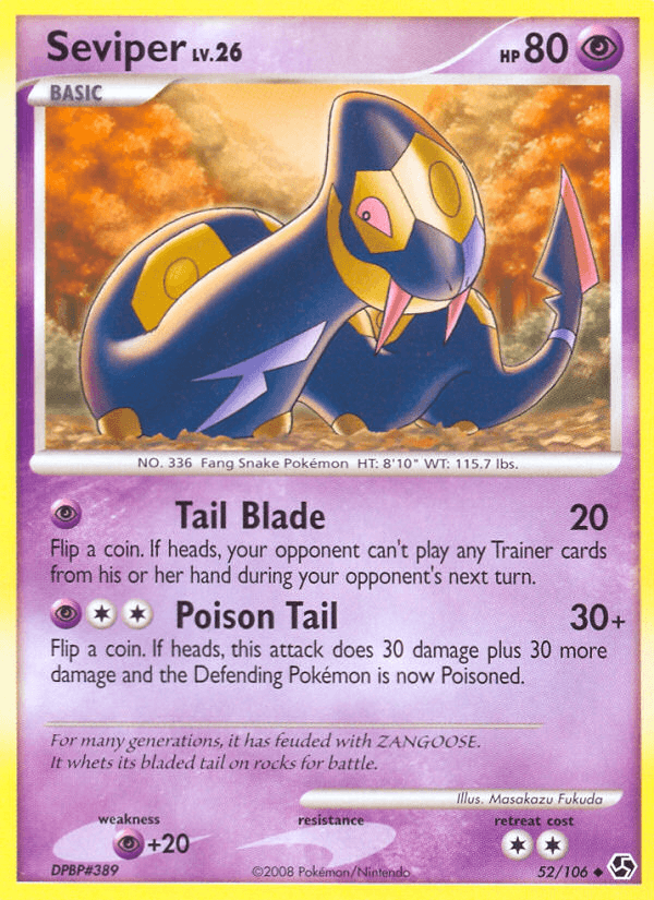 Seviper (52/106) [Diamond & Pearl: Great Encounters] (Online Only)