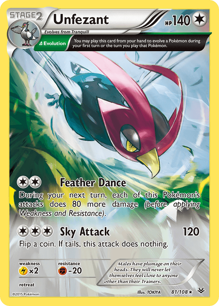 Unfezant (81/108) [XY: Roaring Skies] (Online Only)
