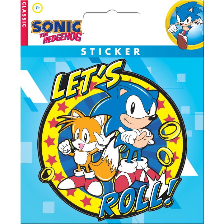 Sonic the Hedgehog: Let's Roll! Sticker (ONLINE ORDER ONLY)