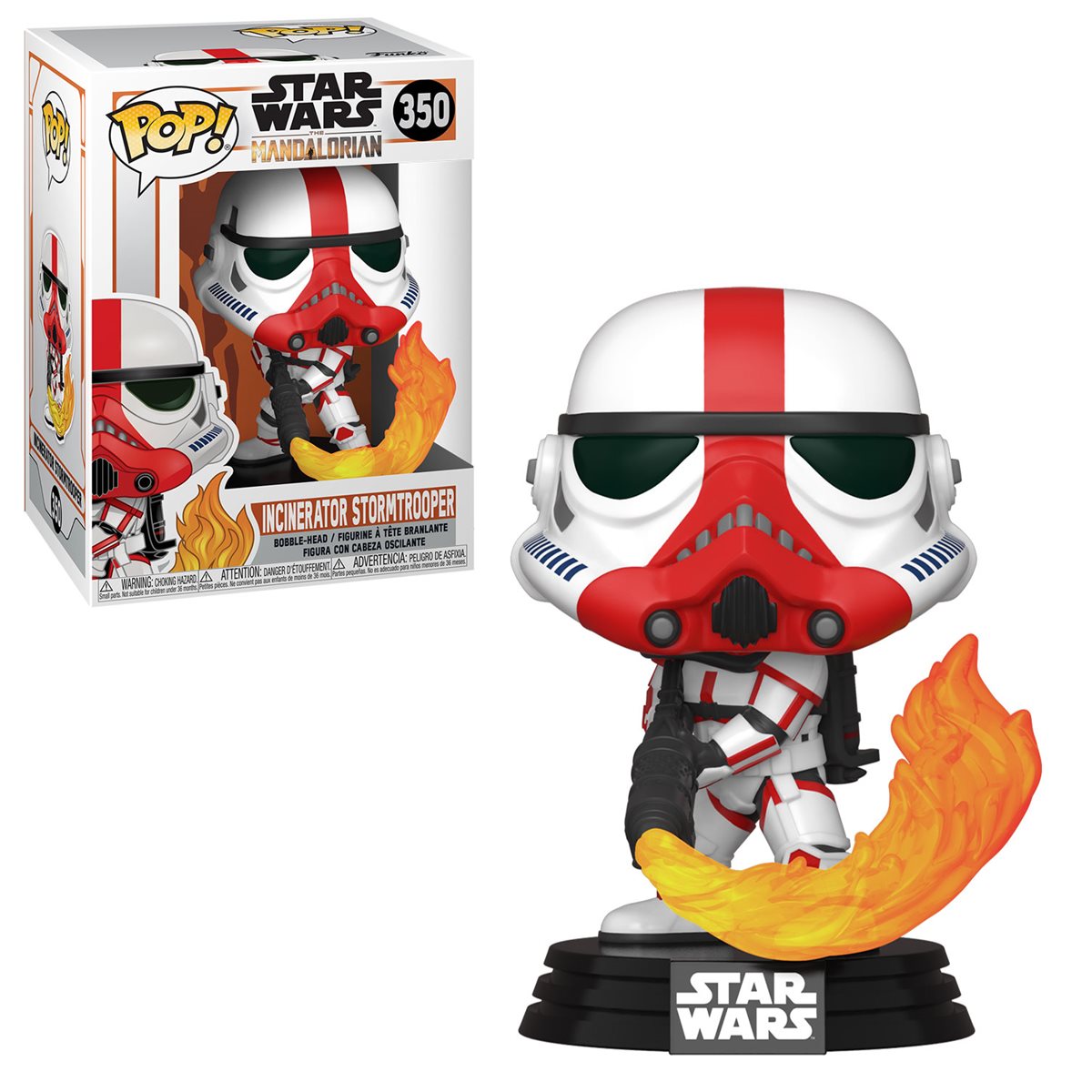 Star Wars: The Mandalorian Incinerator Stormtrooper Funko Pop! Vinyl Figure #350 (ONLINE ORDER ONLY)