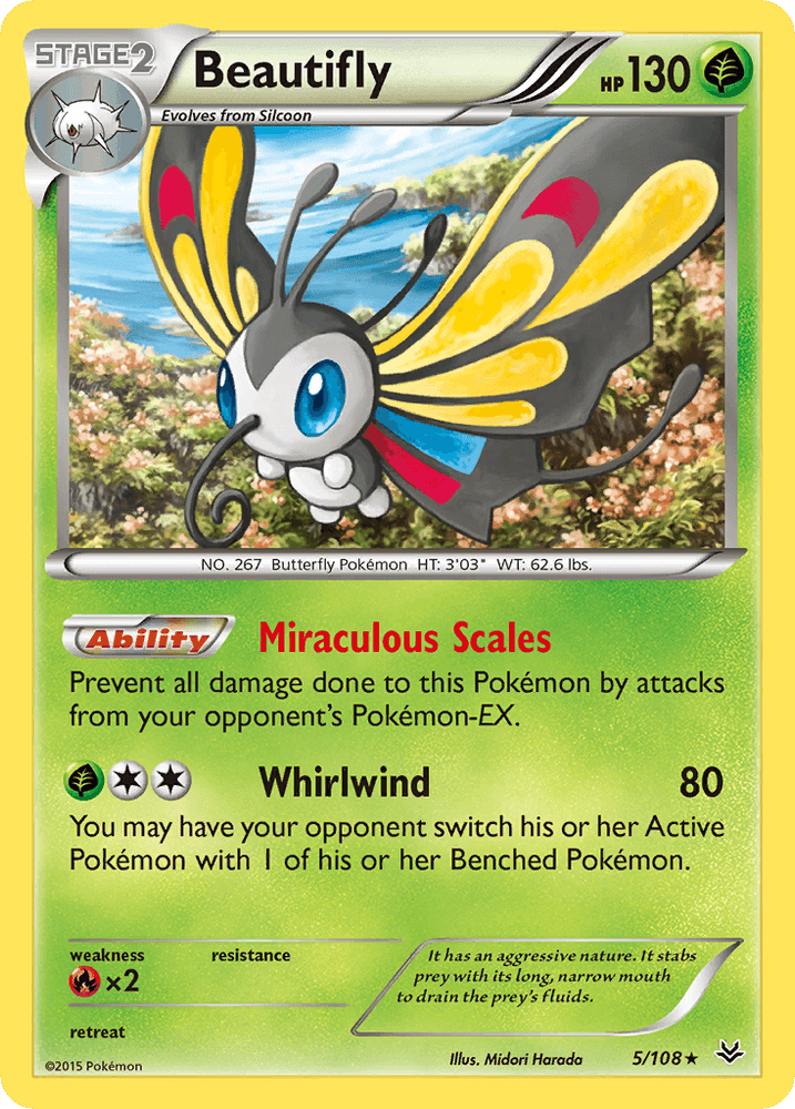Beautifly (5/108) [XY: Roaring Skies] (Online Only)
