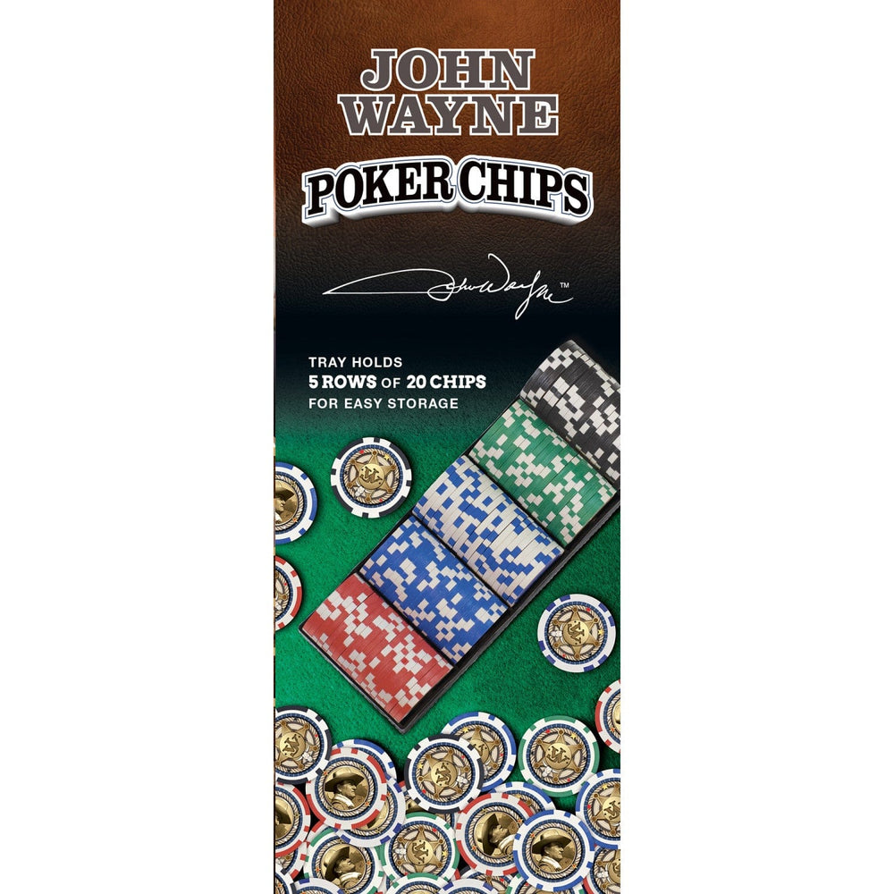 John Wayne 100 Piece Poker Chips (ONLINE ORDER ONLY)